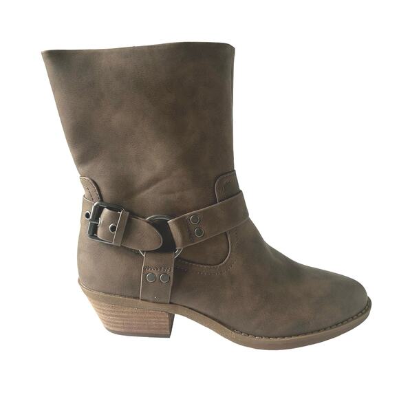 DV by Dolce Vita Women's Daring Ankle Harness Heeled Bootie Boots Taupe 7.5 New - Picture 2 of 8